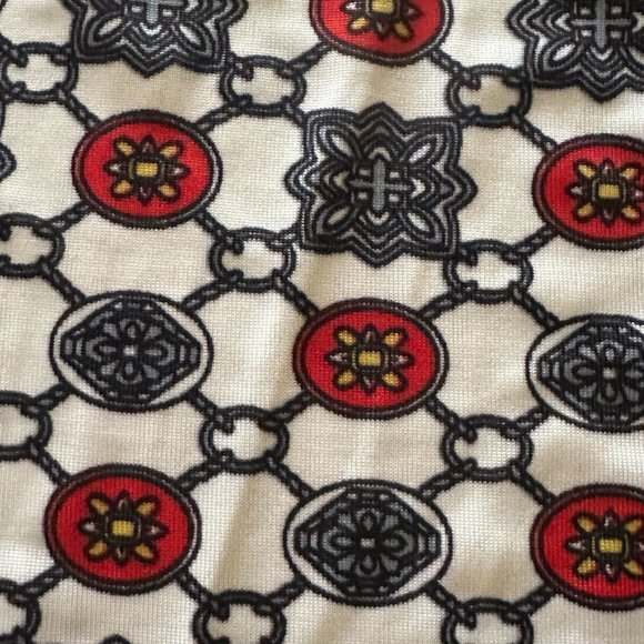 Reborn brand long sleeveless dress  NWT - white, black & red print - Picture 5 of 5